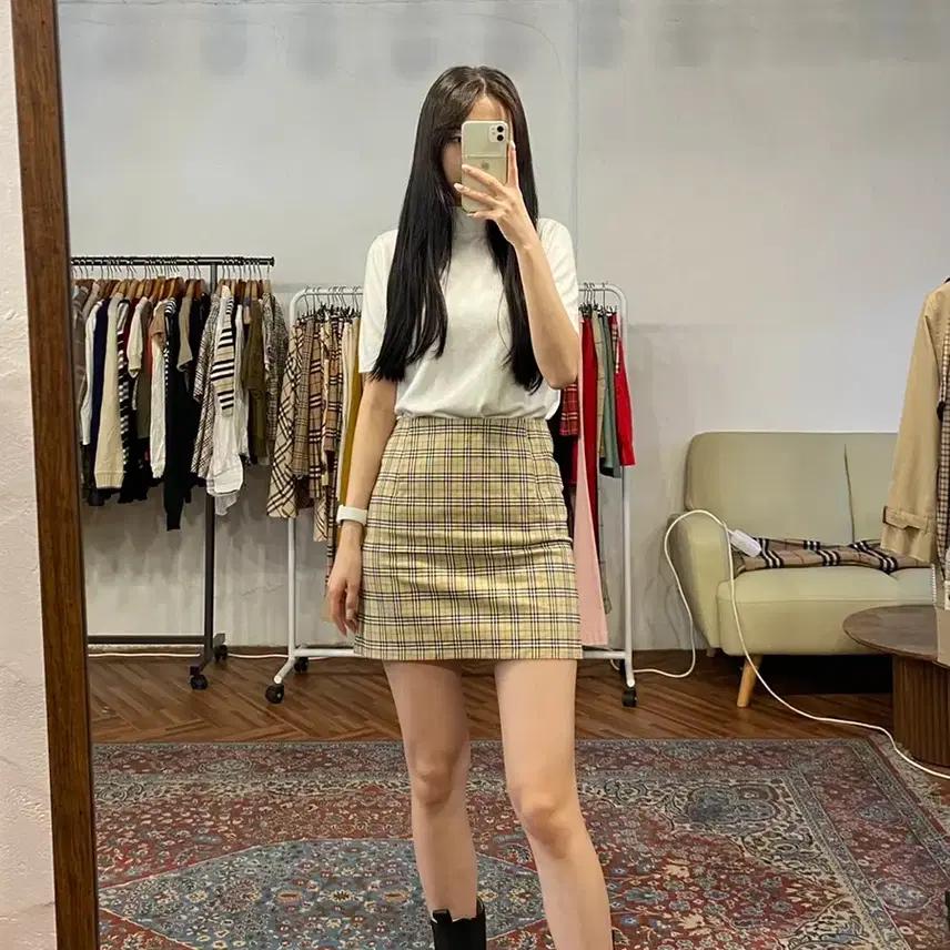 버버리 정품 노바체크 h라인 스커트 6