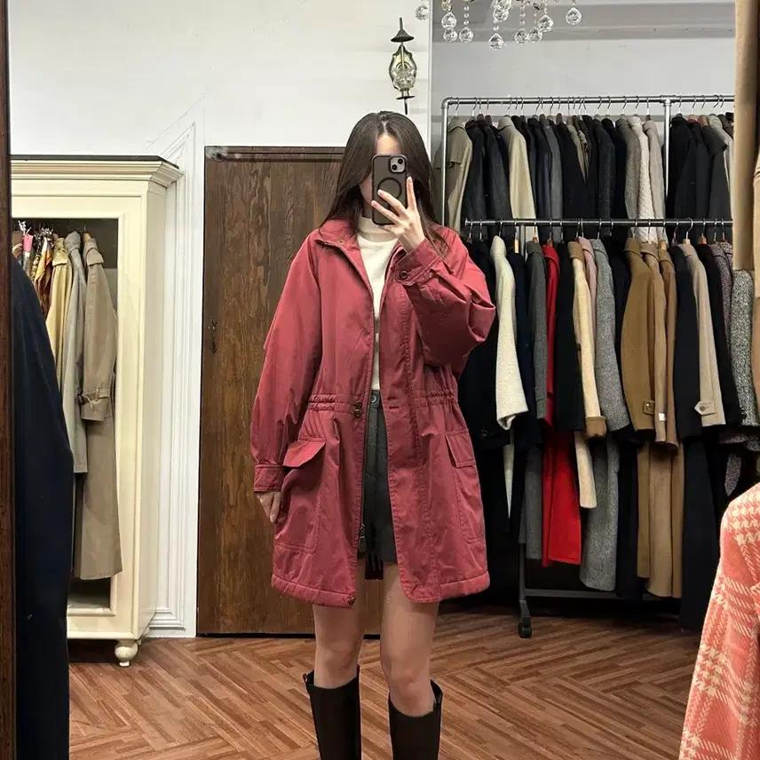 버버리 정품 버건디 야상점퍼 4