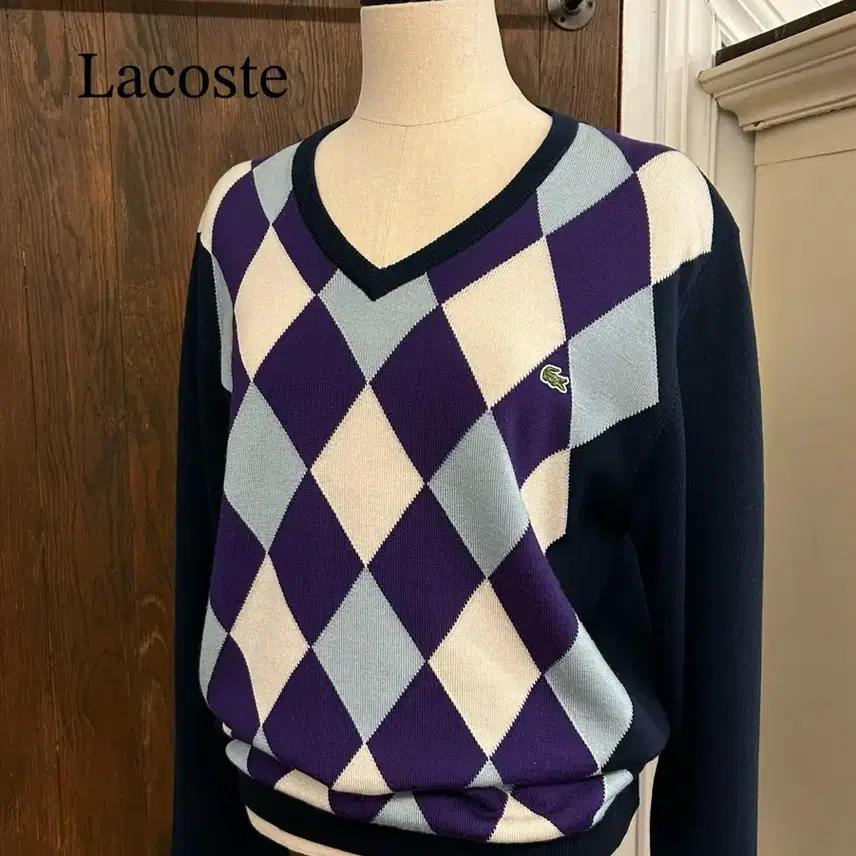 라코스테 정품 아가일니트 2