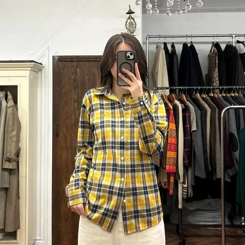라코스테 정품 노랑체크 셔츠 8