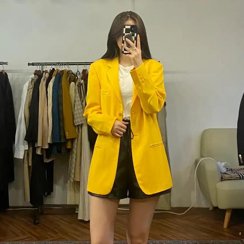 막스마라 정품 옐로우 블레이저 자켓 8