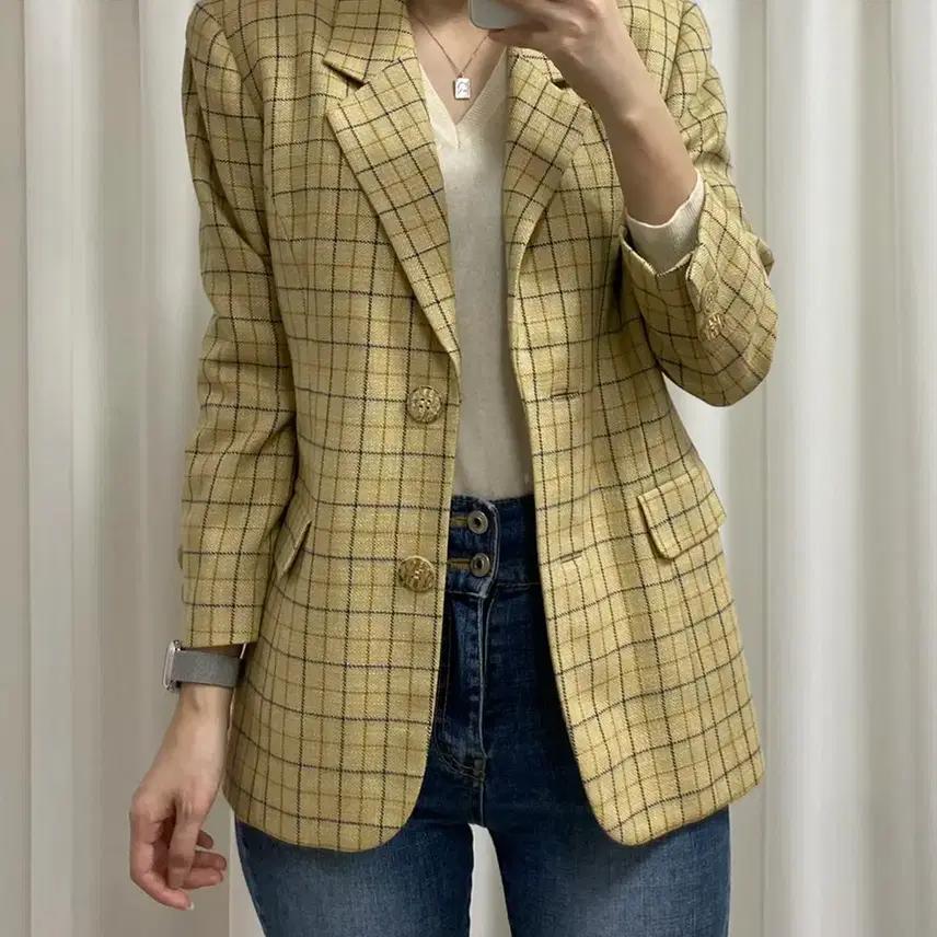 빈티지 체크자켓 8