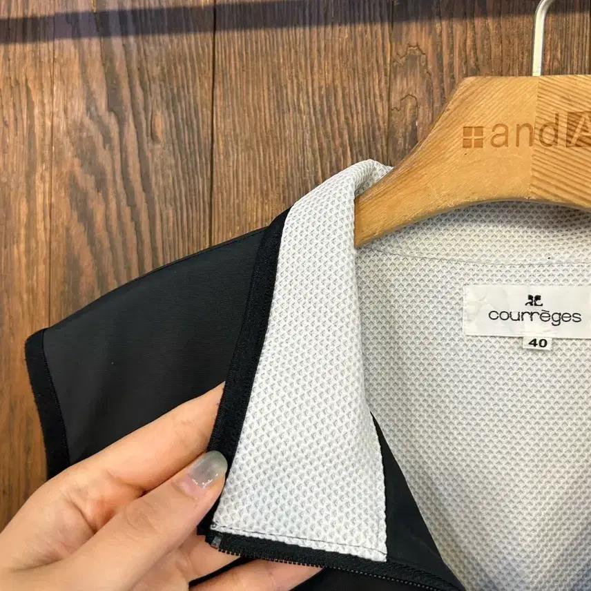 꾸레쥬 정품 블랙 조끼 5