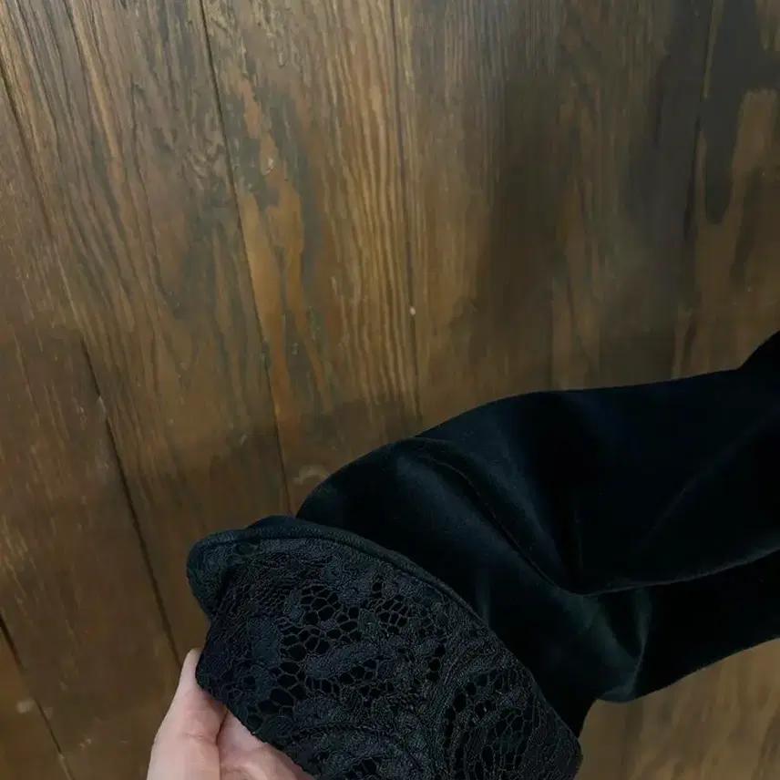 버버리 정품 벨벳 레이스 토끼퍼 자켓 8