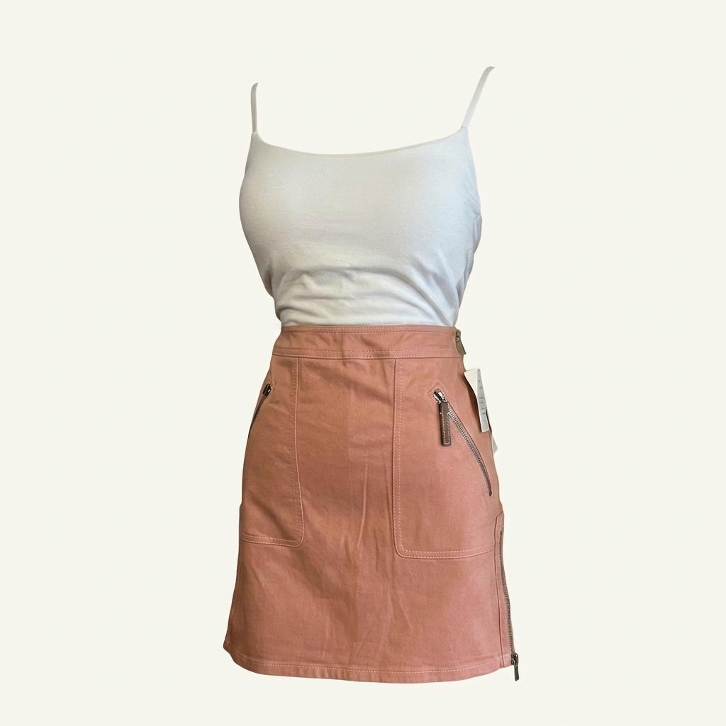 모스키노 정품 인디핑크 데님스커트 1