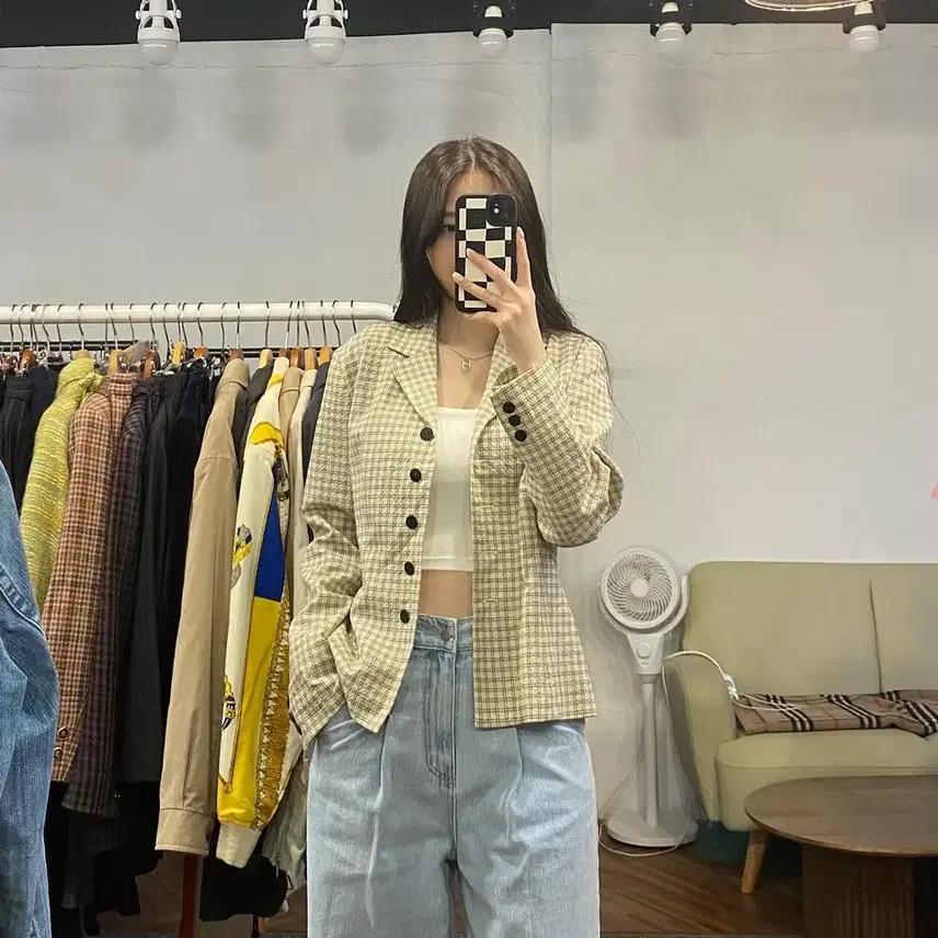 겐조 컴포지션 정품 체크자켓 8