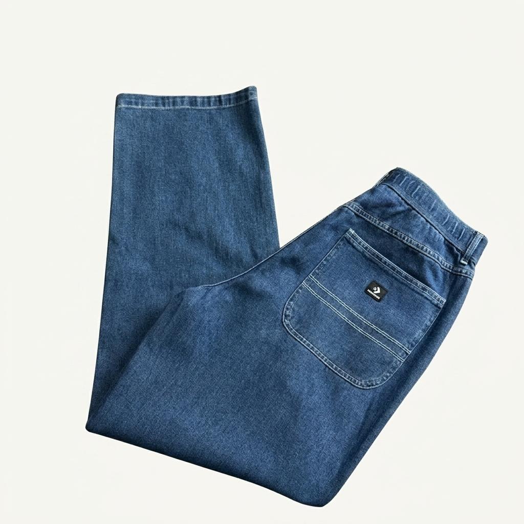 컨버스 니 로고 와이드 인디고 워크 데님 팬츠 2927 1