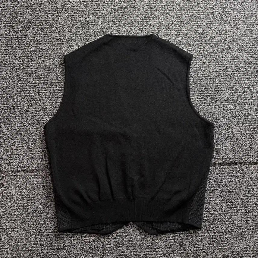 90s YSL 입생로랑 해링본 패턴 울 니트 조끼 2875 5