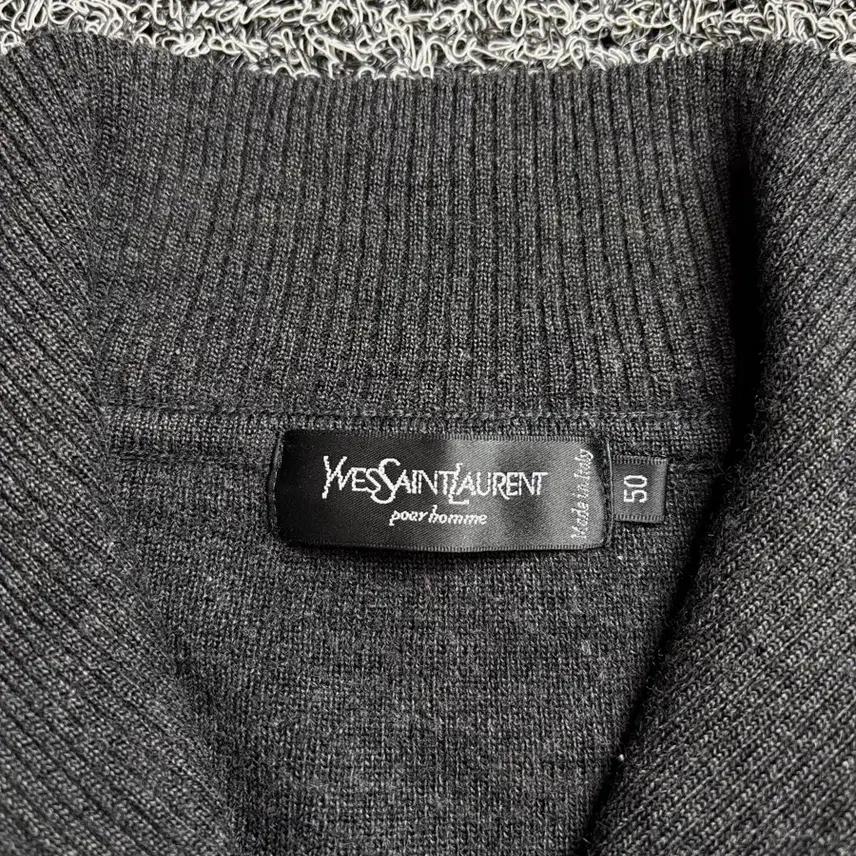 90s YSL 입생로랑 아카이브 하프집업 하이넥 스웨터 2063 4