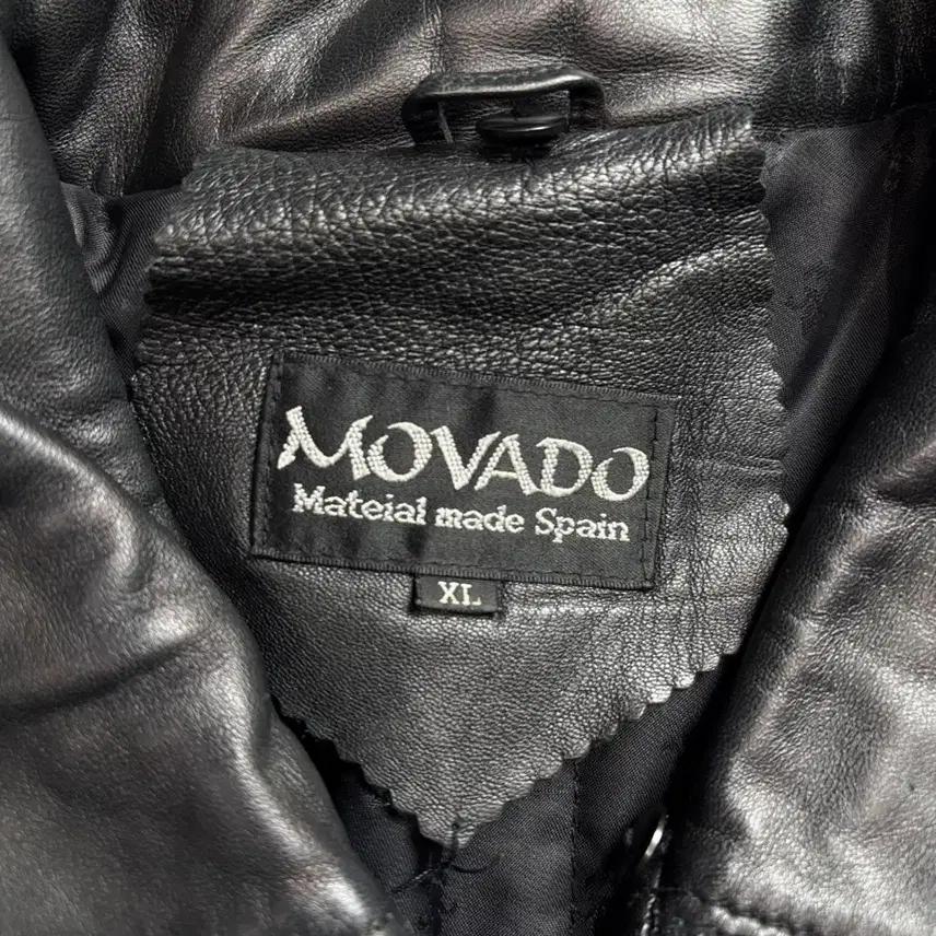 MOVADO 빈티지 아카이브 램스킨 가죽 봄버 자켓 2061 4