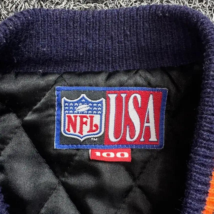 NFL USA 오리지날 시카고 베어스 모직 바시티 자켓 2052 4