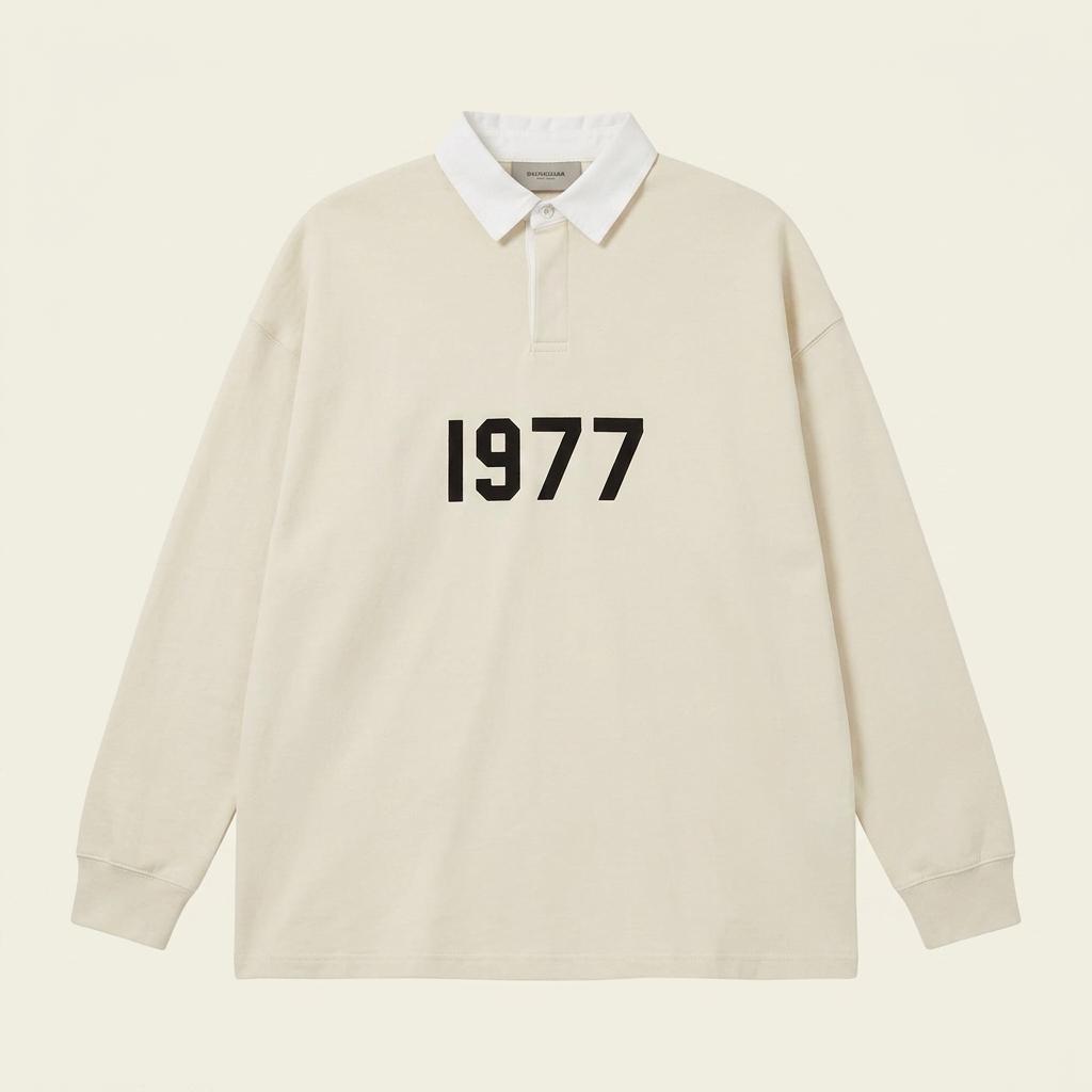 피어오브갓 에센셜 1977 박시핏 럭비 스웻 서츠 1992 1