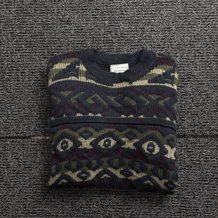 BURTON UK 아카이브 케이블 패턴 스웨터 1969 2
