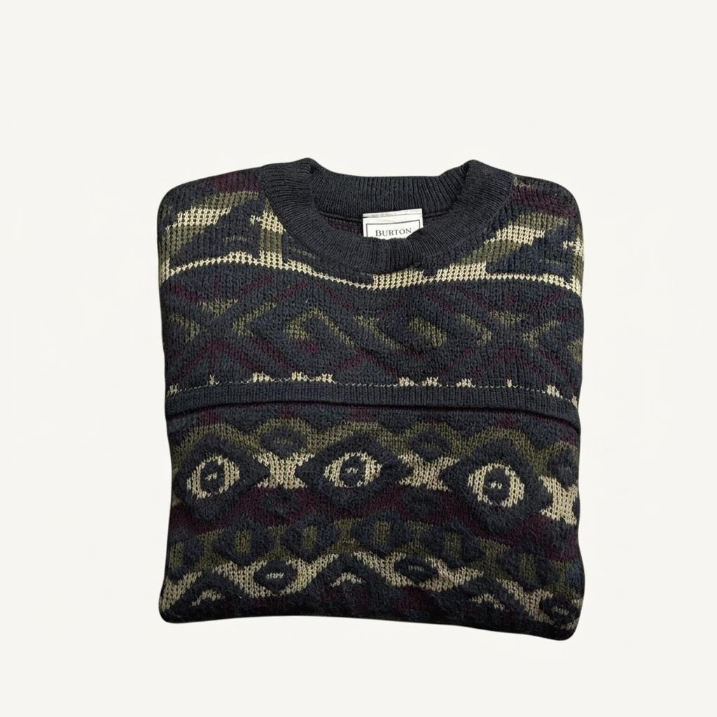 BURTON UK 아카이브 케이블 패턴 스웨터 1969 1