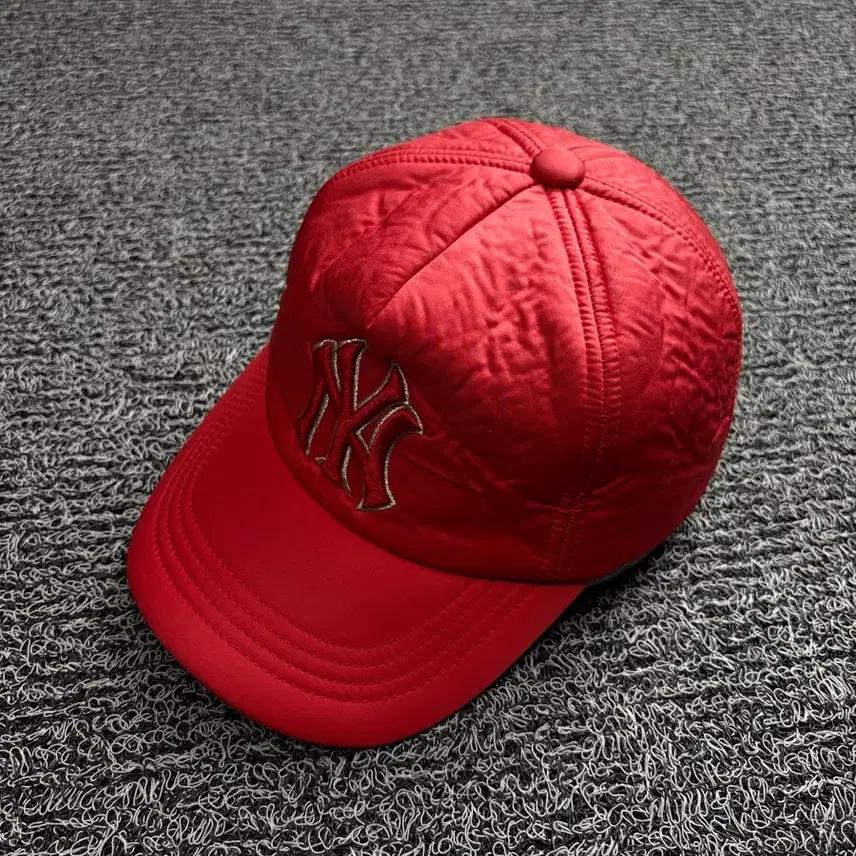 MLB 뉴욕 양키스 빅로고 사틴 레드 베이스볼 캡 1922 2