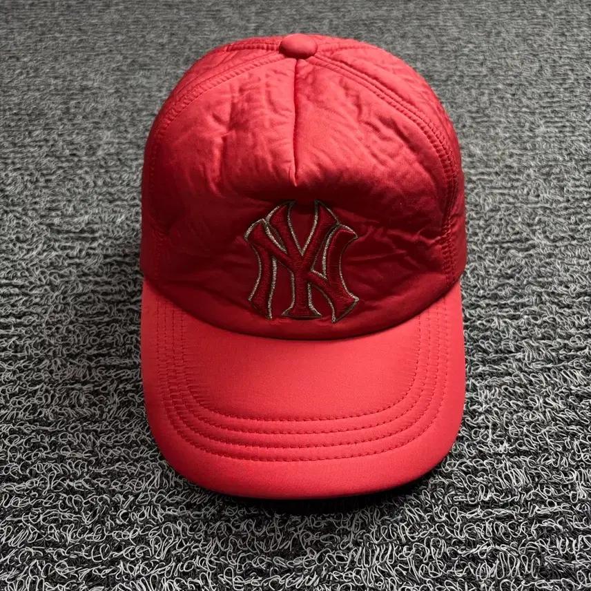 MLB 뉴욕 양키스 빅로고 사틴 레드 베이스볼 캡 1922 3