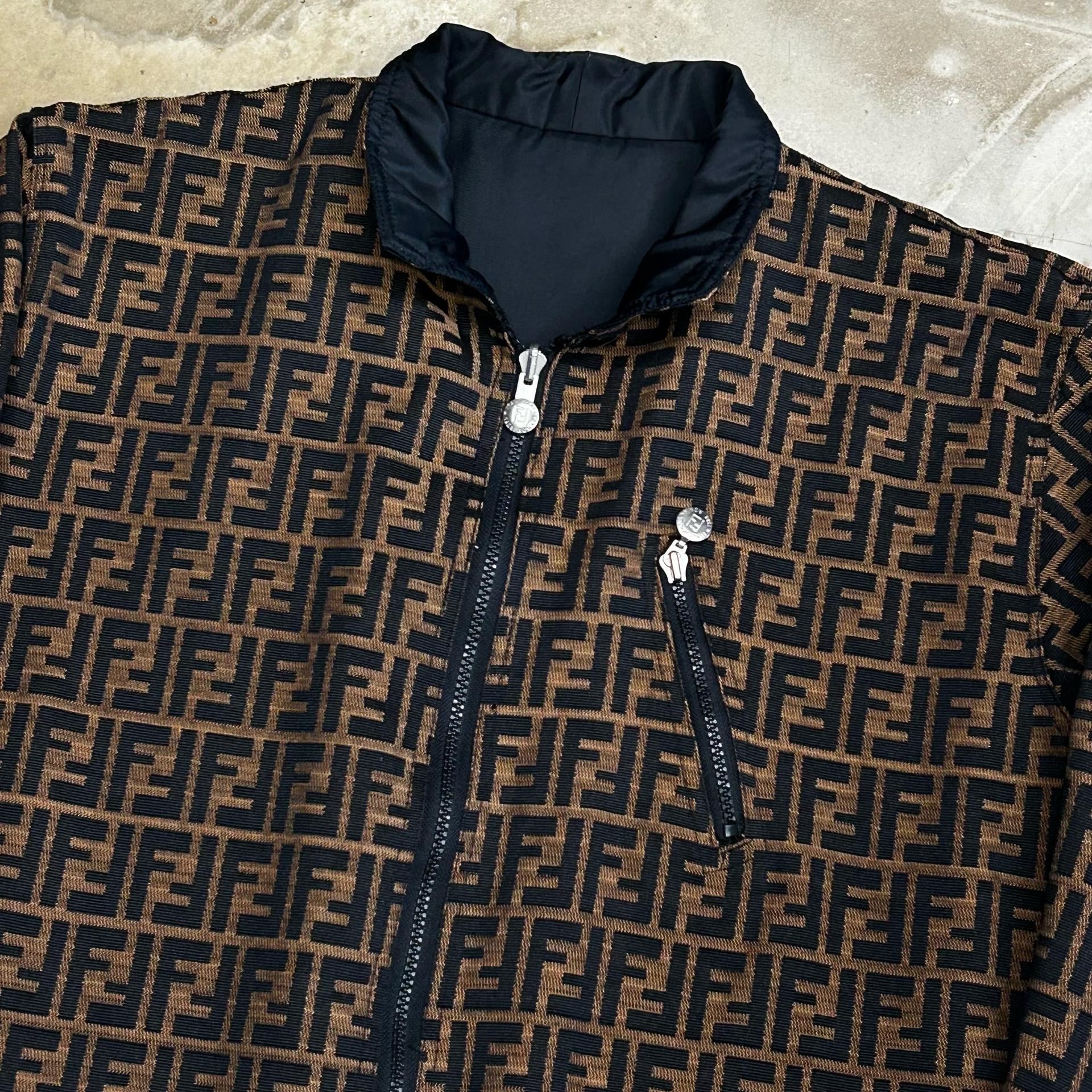 펜디 빈티지 FF 주카노 모노그램 패턴 리버시블 자켓 2