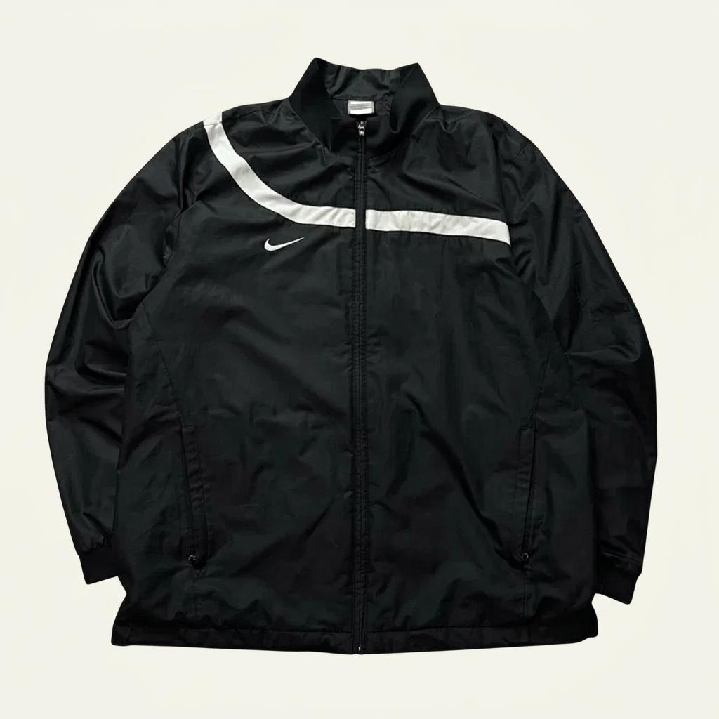 00s 나이키 스우시로고 라이닝 디테일 블랙 바람막이 1147 1