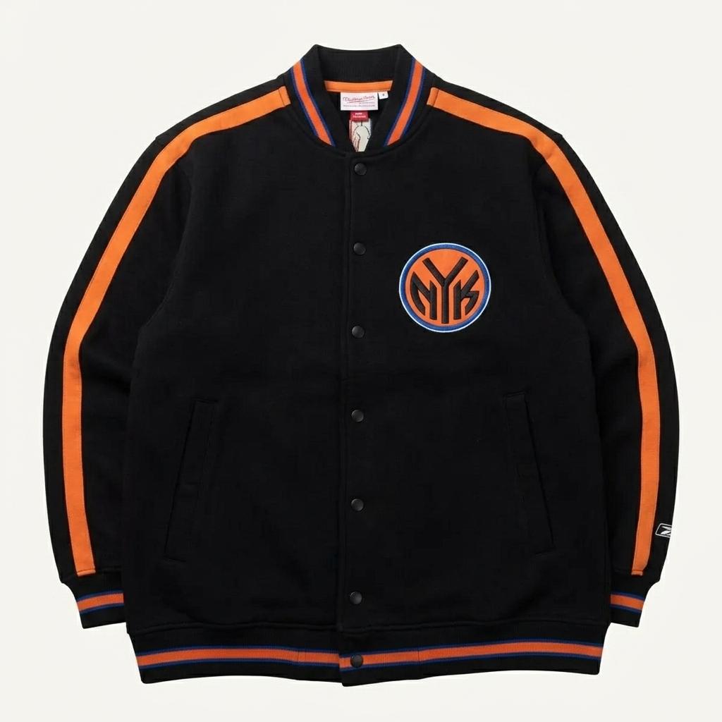 00s 리복 NBA 뉴욕 닉스 올드스쿨 바시티 자켓 976 1