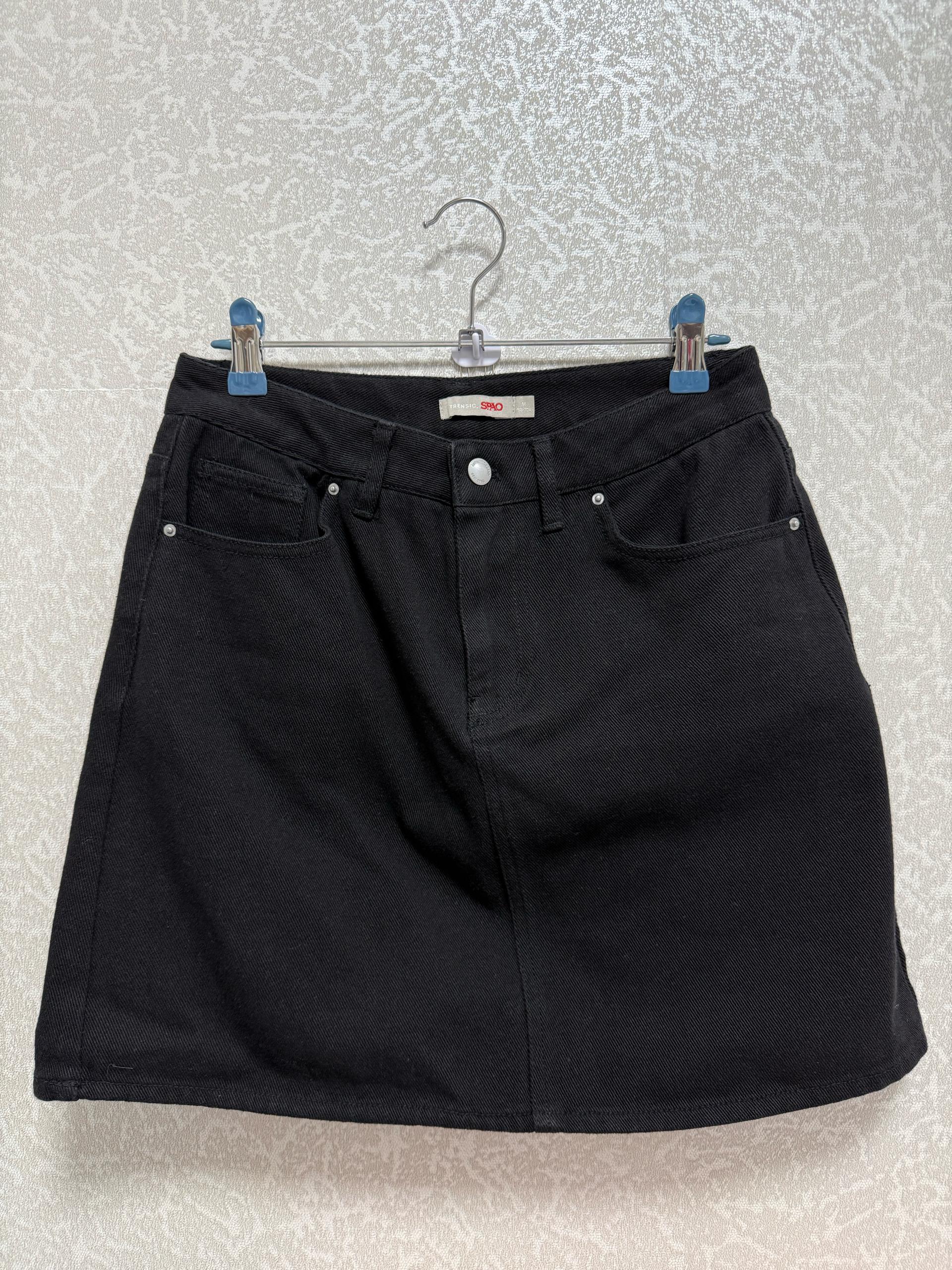SPAO 스파오 면치마(블랙,A라인) 2