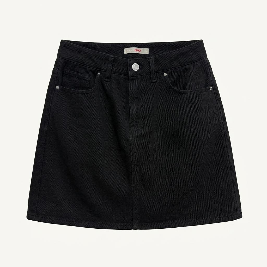 SPAO 스파오 면치마(블랙,A라인) 1