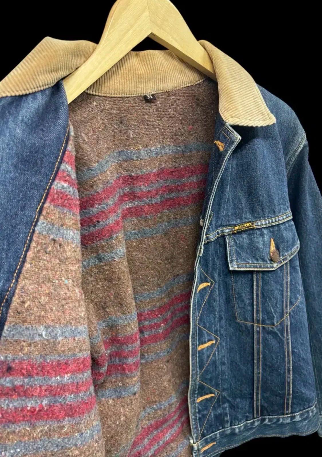 빈티지 울 데님 work jacket M 3