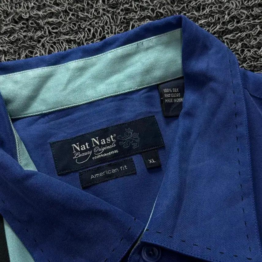 Nat Nast 아메리칸 빈티지 실키 쿠바 반팔 셔츠 576 7