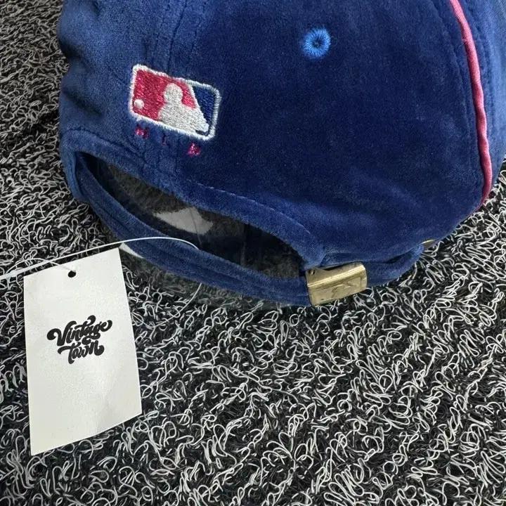 00s MLB 올드스쿨 뉴욕 메츠 벨벳 베이스볼 캡 4