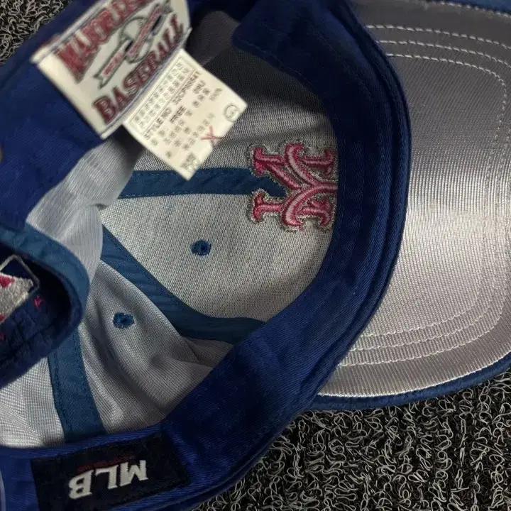 00s MLB 올드스쿨 뉴욕 메츠 벨벳 베이스볼 캡 5