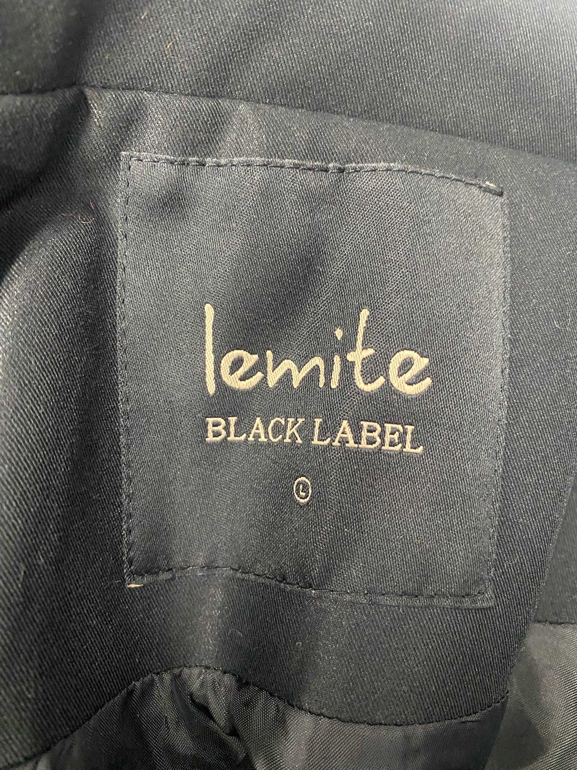 레미떼(LEMITE)더블 버튼 블랙 롱 트렌치코트 9