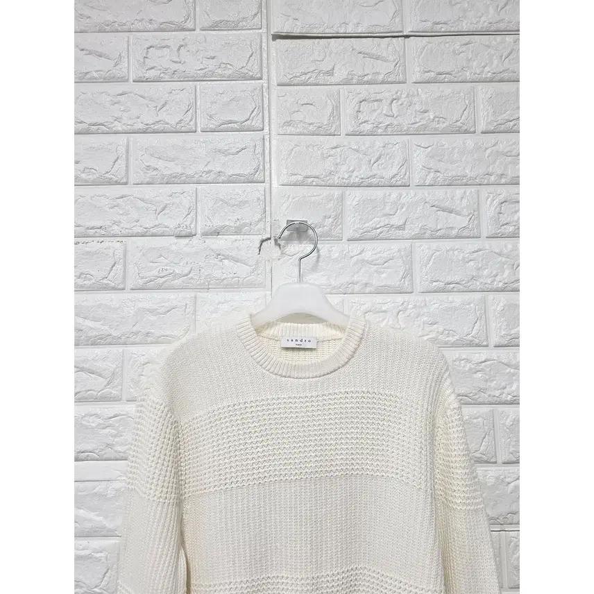 L 산드로 SANDRO 화이트 니트 B802 6