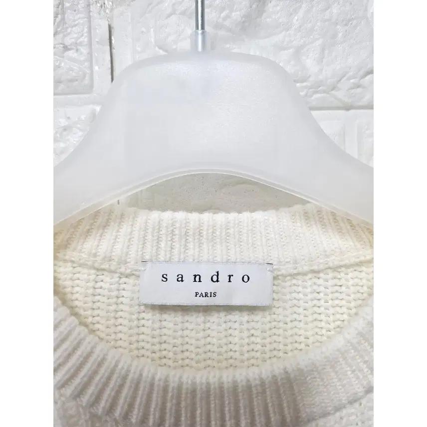 L 산드로 SANDRO 화이트 니트 B802 3