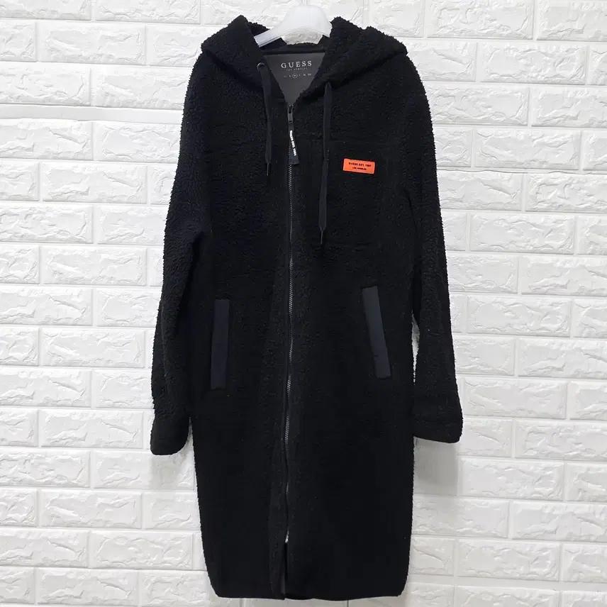 M 게스 GUESS 블랙 뽀글이 롱 후리스 B634 2