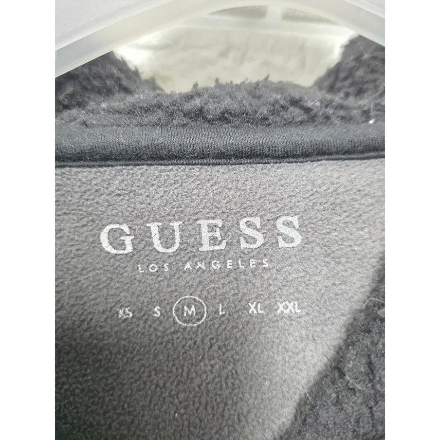 M 게스 GUESS 블랙 뽀글이 롱 후리스 B634 3