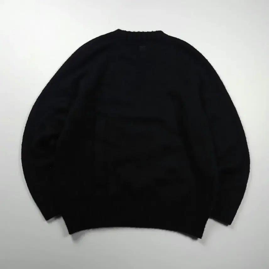 송지오 블랙 미니멀 앙고라 스웨터 (XL) 3