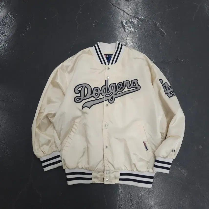 MLB WWS LA 다저스 빅로고 사틴 바시티 자켓 (L) 2