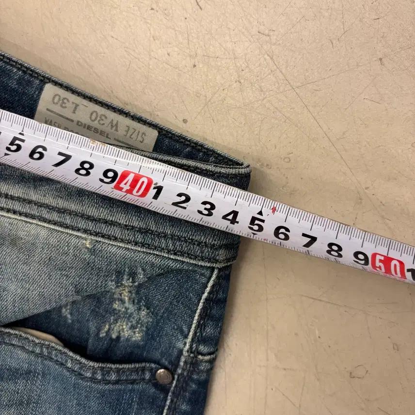 디젤 워싱 데미지 데님 팬츠 7