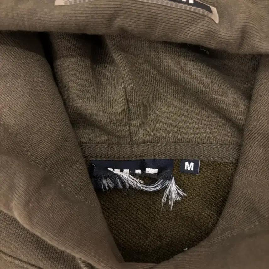예일 빅로고 카키 후드티 4