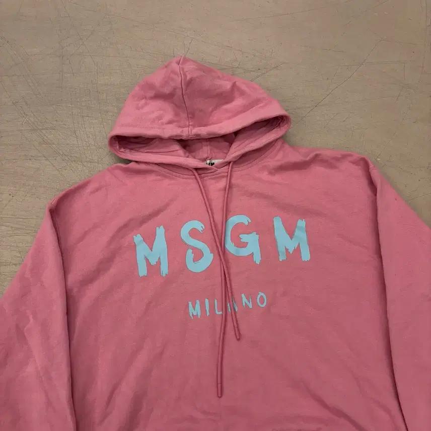 MSGM 빅스펠아웃 빅로고 후드티 3