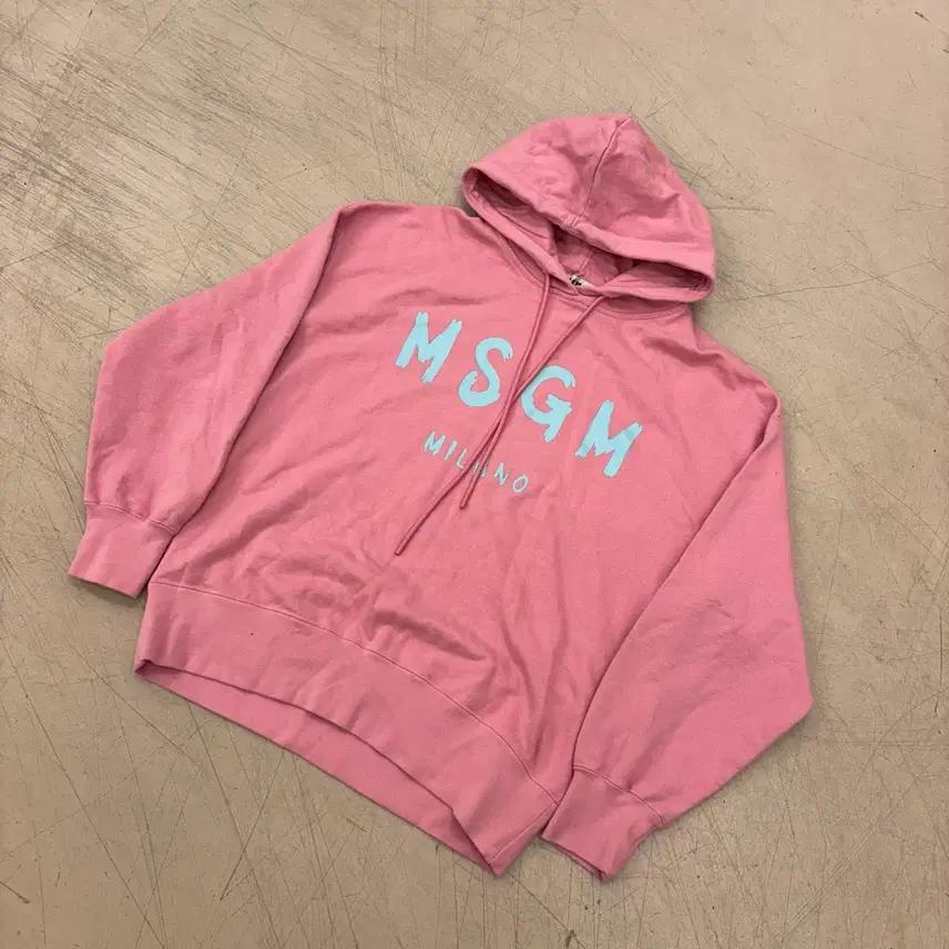 MSGM 빅스펠아웃 빅로고 후드티 2