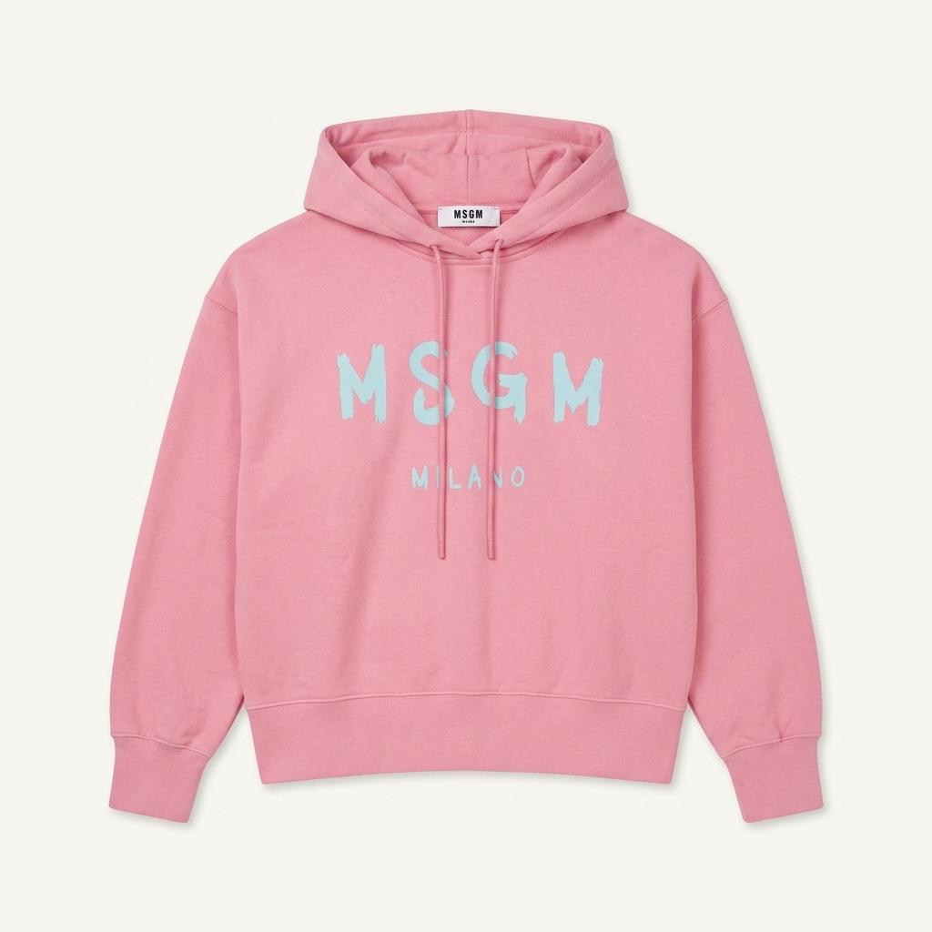 MSGM 빅스펠아웃 빅로고 후드티 1