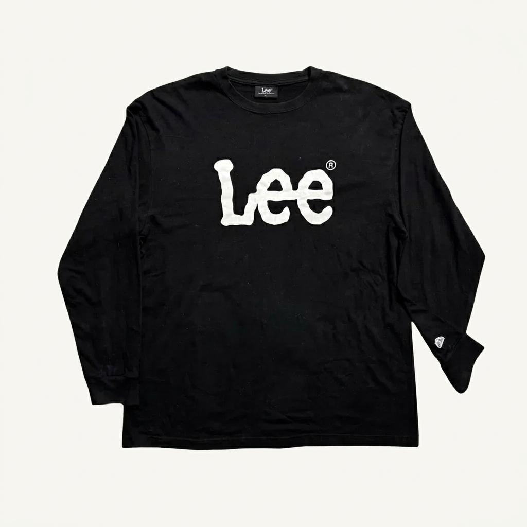 Lee 블랙 빅로고 롱슬리브 1