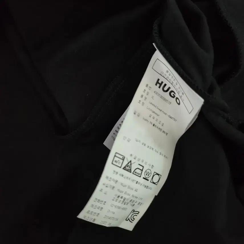 휴고보스  블랙 남성 후드티 롱슬리브리스 XL 6