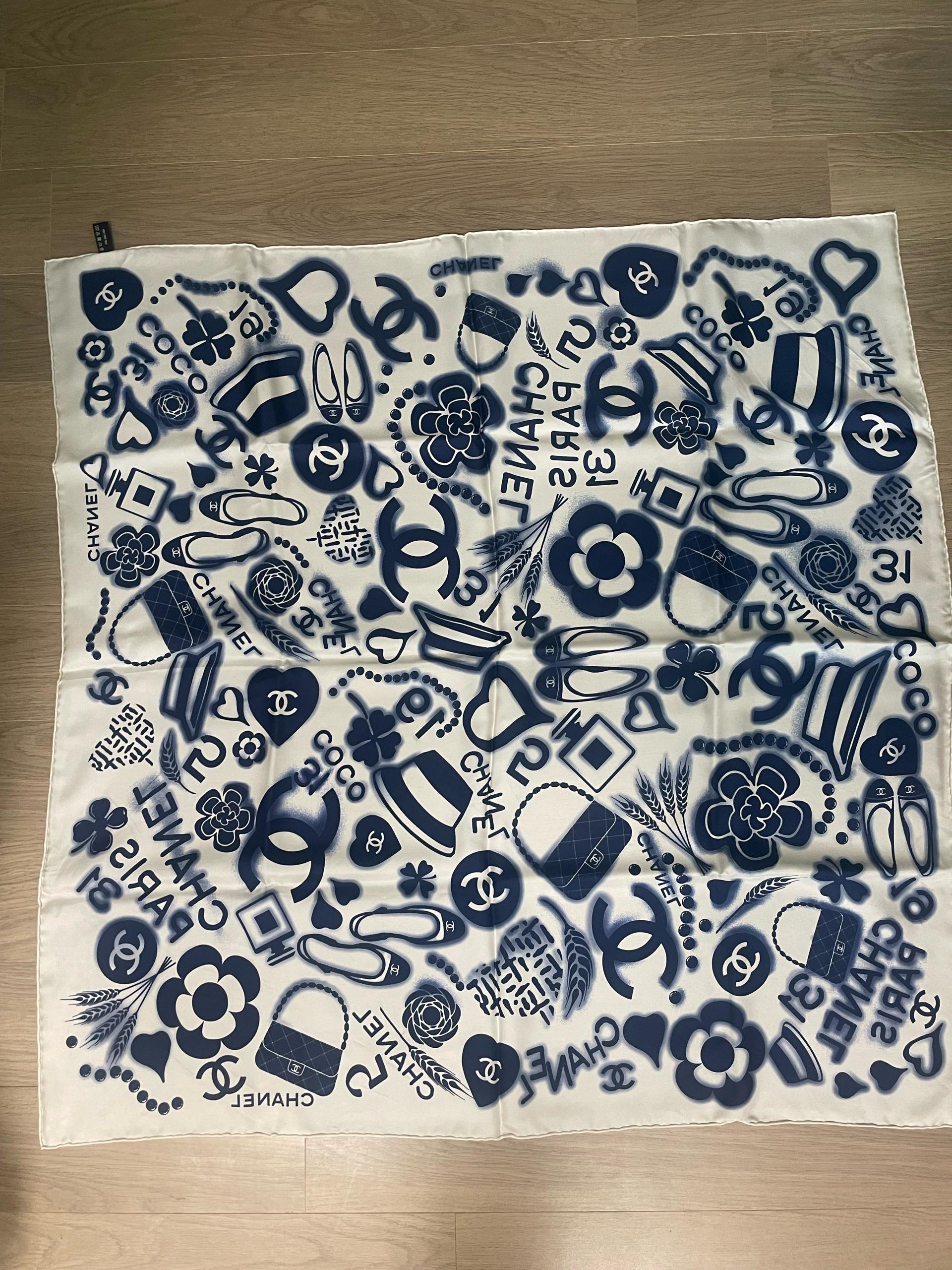 샤넬 실크스카프 90 3