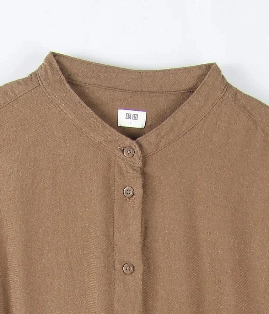 UNIQLO 유니클로 코튼 레이온 롱 원피스 여 (L) 5