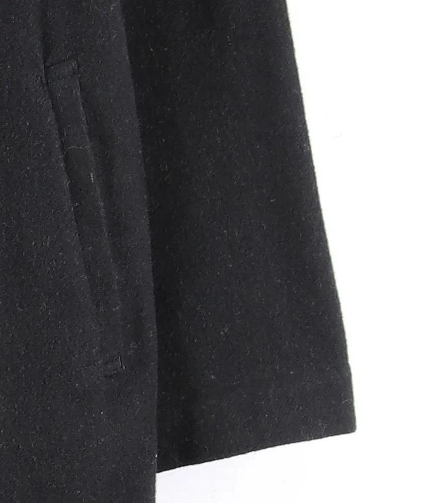 YOHJI YAMAMOTO 요지 야마모토 울 폴리에스터 롱 원피스 여 (M) 6