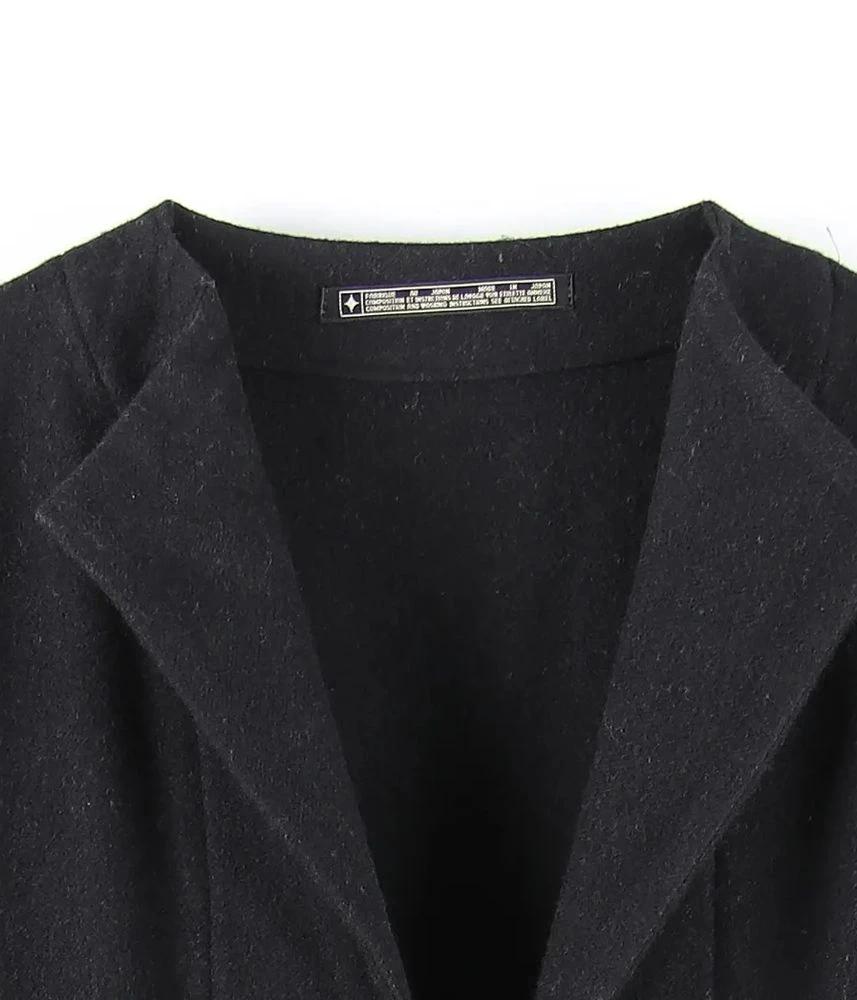 YOHJI YAMAMOTO 요지 야마모토 울 폴리에스터 롱 원피스 여 (M) 5