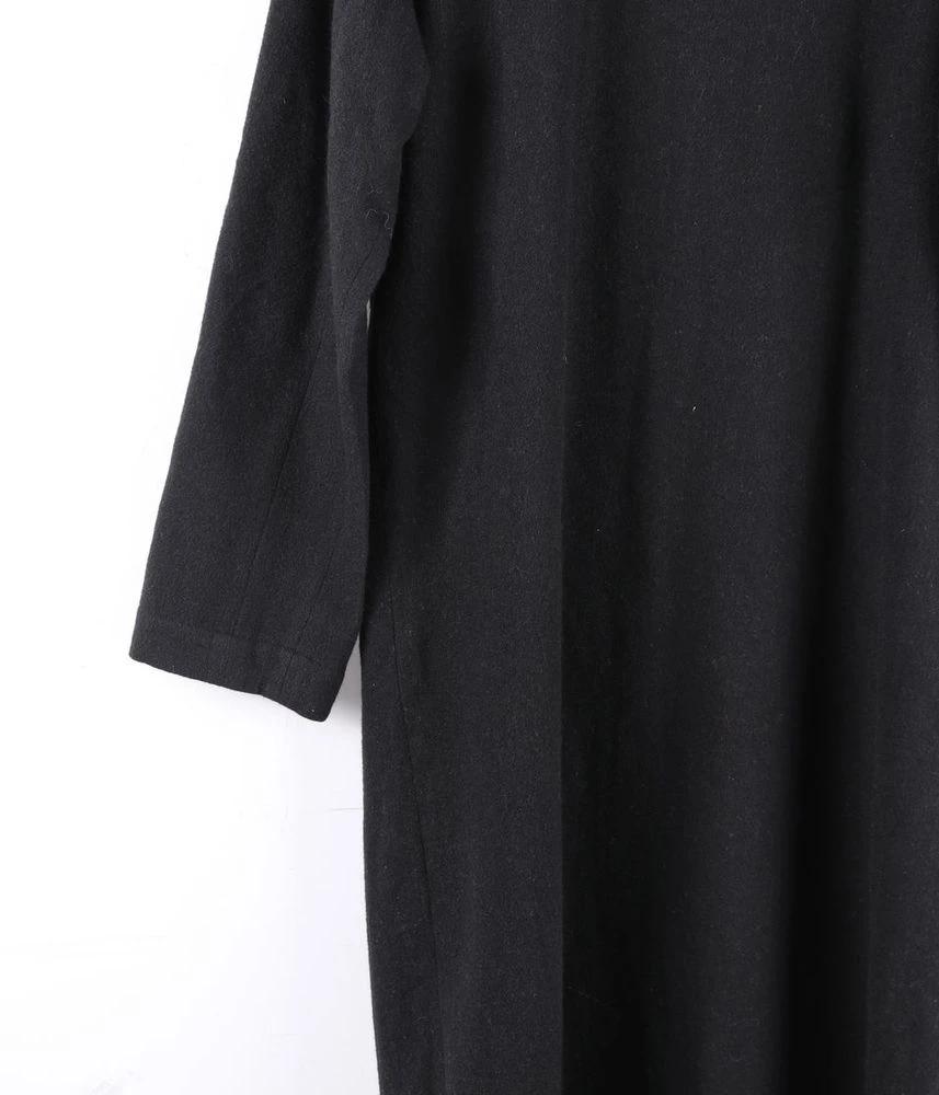 YOHJI YAMAMOTO 요지 야마모토 울 폴리에스터 롱 원피스 여 (M) 2