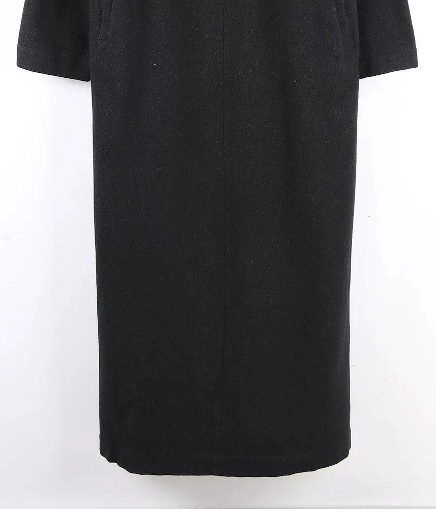 YOHJI YAMAMOTO 요지 야마모토 울 폴리에스터 롱 원피스 여 (M) 4