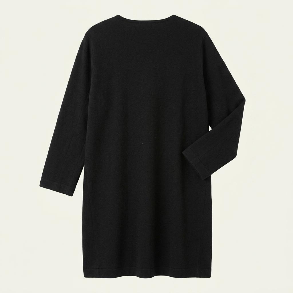 YOHJI YAMAMOTO 요지 야마모토 울 폴리에스터 롱 원피스 여 (M) 1